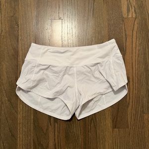 White Lululemon 2.5 Speed Ups Size 2
